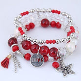 Charm Jewelry Set Beaded Charm Bracelets Set For Women Simple Coins Multilayer Bracelet Bohemian Jewelry 2021 - Touchy Style .