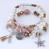 Charm Jewelry Set Beaded Charm Bracelets Set For Women Simple Coins Multilayer Bracelet Bohemian Jewelry 2021 - Touchy Style .