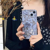 Charming Gray Flowers Oil Painting Cute Phone Cases For iPhone 12 Pro Max 13 11 14 And 14 Pro - Touchy Style