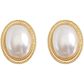 Charming Korean Earrings with White Pearls for Women - Charm Jewelry R1240 - Touchy Style