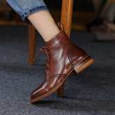 Chunky Ankle Boots QM1221 - Women&