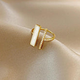 Classic Double Shell Open Finger Rings Charm Jewelry XYS0325 - Touchy Style