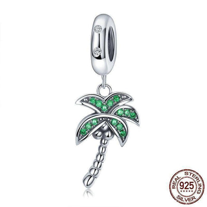 Coconut Tree Pendant Charm Jewelry Without Chain - SCC697 - Touchy Style