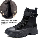 Comfortable Ankle Boots High-top Thick-soled Women&