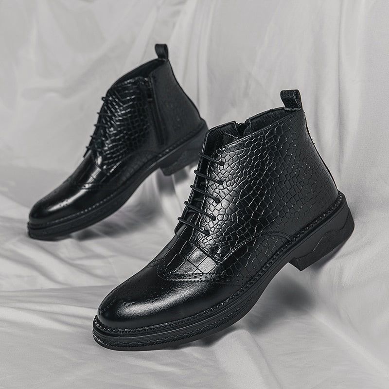 Comfortable British Style Chelsea Boots - Men's Casual Shoes QZ1135