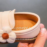 Comfortable Soft Leather Toddler Girl Casual Shoes with Flower - TF329 - Touchy Style