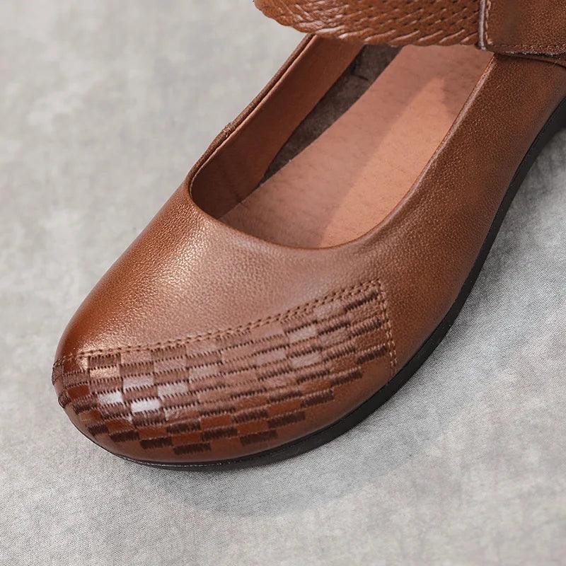 Comfortable Soft Sole, Leather, Low Heels Women&