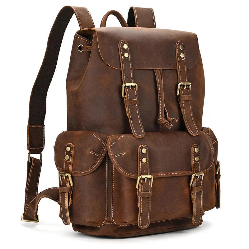 Cool Backpacks - Leather Laptop School Daypack - 2028 - Touchy Style