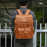 Cool Backpacks - Leather Laptop School Daypack - 2028 - Touchy Style