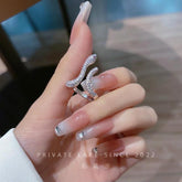 Cool Snake Shape Finger Rings Charm Jewelry RCJRTY57 Adjustable Crystal Rings - Touchy Style