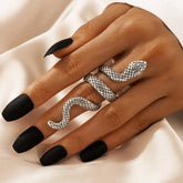 Cool Snake Shape Finger Rings Charm Jewelry RCJRTY57 Adjustable Crystal Rings - Touchy Style