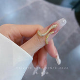 Cool Snake Shape Finger Rings Charm Jewelry RCJRTY57 Adjustable Crystal Rings - Touchy Style