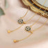 Copper Alloy Necklaces Charm Jewelry NCJSO12 Elegant Black Camellia - Touchy Style