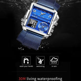 Creative Watch For Men Top Luxury Square Sports Quartz Wristwatches MSCWML57 - Touchy Style .