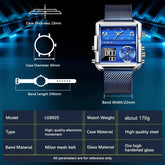 Creative Watch For Men Top Luxury Square Sports Quartz Wristwatches MSCWML57 - Touchy Style .