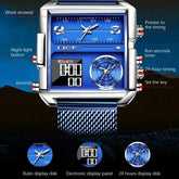 Creative Watch For Men Top Luxury Square Sports Quartz Wristwatches MSCWML57 - Touchy Style .