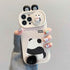 Cute 3D Ear Panda Phone Case for iPhone 15 Pro Max, 14, 13, 11, and 12 - Cover - Touchy Style