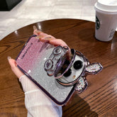 Cute Cartoon Rabbit Glitter Phone Cases for iPhone 14, 13, and 12 Pro Max: Stylish Covers - Touchy Style .