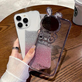 Cute Cartoon Rabbit Glitter Phone Cases for iPhone 14, 13, and 12 Pro Max: Stylish Covers - Touchy Style .