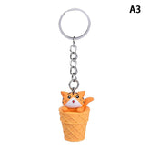 Cute Cat Box Unique Key Chain for Bags - A009 Design - Touchy Style