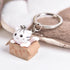 Cute Cat Box Unique Key Chain for Bags - A009 Design - Touchy Style