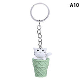 Cute Cat Box Unique Key Chain for Bags - A009 Design - Touchy Style