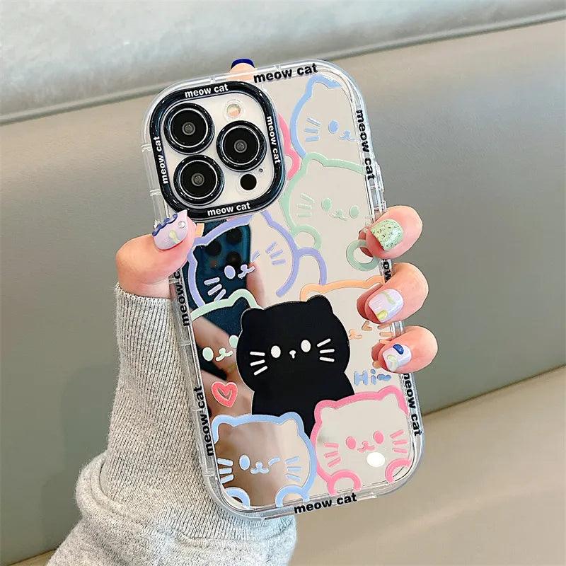 Ultra Thin Transparent Soft Cover Cute Phone Case with Silicone
