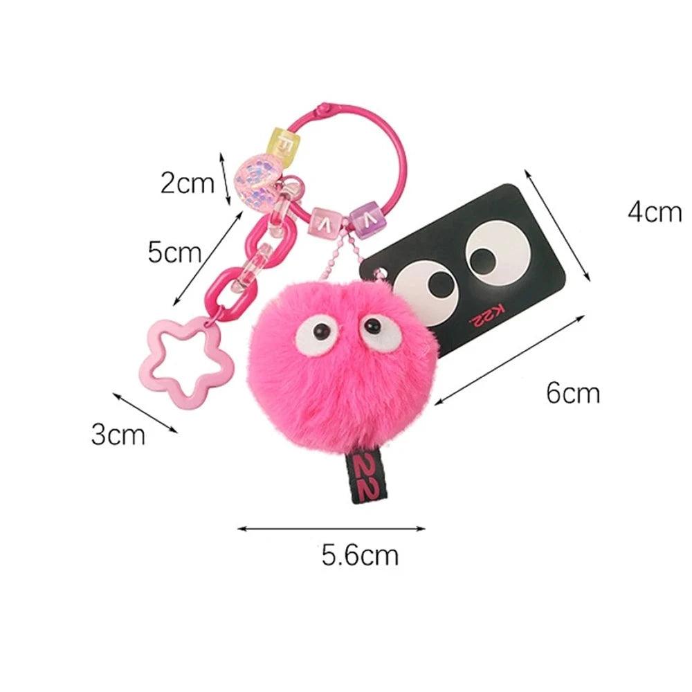 Cute Caterpillar Unique Keychains - K4176 - Cute Candy Color - Touchy Style