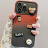 Cute Gradient 3D Coffee Bear Phone Case - For iPhone 14, 13, 12, 11 Pro Max, X, XR, XS Max Cover - Touchy Style .