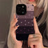 Cute Gradient Black and Purple Heart Pattern Phone Case for iPhone 15, 14, 13, 12, 11, Pro Max, Mini, XR, XS, 6, 7, 8 Plus - Touchy Style