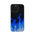 Cute Gradient Blue Fire Phone Case for iPhone 16, 15, 14, 13, 11, 12 Pro, XS Max, Mini, 6, 7, 8 Plus, X, XR - Cover - Touchy Style