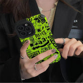 Cute Graffiti Fashion Phone Case - Soft Cover for iPhone 14, 13, 12, 11 Pro Max, XR, X, XS Max, 6, 7, 8 Plus - Touchy Style .