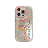 Cute Heart Mirror Phone Case for iPhone 11, 12, 13, 14, 15 Pro Max - Touchy Style .