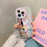 Cute Heart Mirror Phone Case for iPhone 11, 12, 13, 14, 15 Pro Max - Touchy Style .