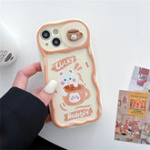 Cute Korean 3D Milk Tea Cartoon Phone Case for iPhone 11, 12, 13, 14, and 15 Pro Max - Touchy Style .