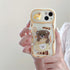 Cute Korean 3D Milk Tea Cartoon Phone Case for iPhone 11, 12, 13, 14, and 15 Pro Max - Touchy Style