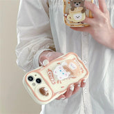 Cute Korean 3D Milk Tea Cartoon Phone Case for iPhone 11, 12, 13, 14, and 15 Pro Max - Touchy Style