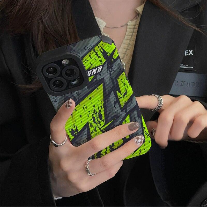 Black Letter Y And Red Green Yellow Graffiti Phone Case For Iphone 14 Pro  Max/ 14 Pro/14 Plus/14,13 Pro Max/13 Pro/13 Mini/13, 12 Pro Max/12  Pro/12/12 Mini, 11 Pro Max/11 Pro/11, Xs/max/xr/