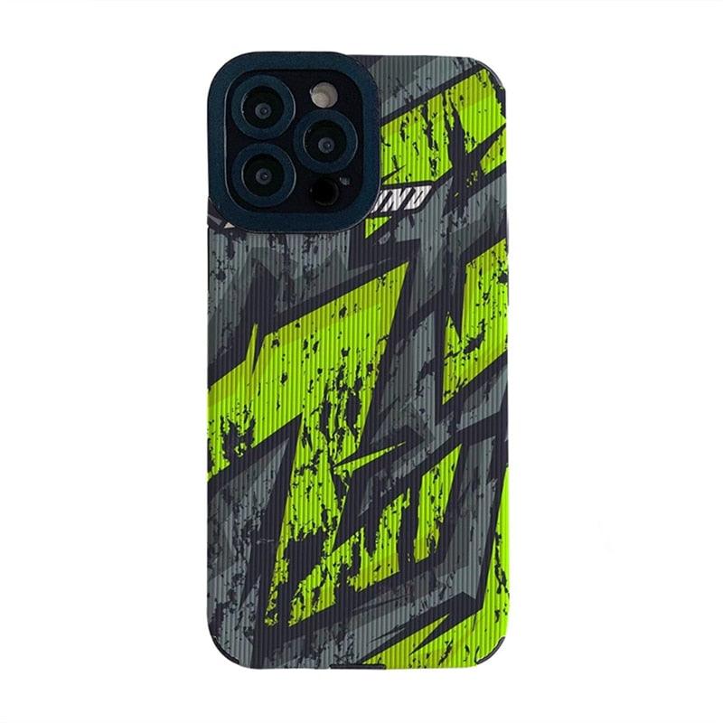 Black Letter Y And Red Green Yellow Graffiti Phone Case For Iphone 14 Pro  Max/ 14 Pro/14 Plus/14,13 Pro Max/13 Pro/13 Mini/13, 12 Pro Max/12  Pro/12/12 Mini, 11 Pro Max/11 Pro/11, Xs/max/xr/