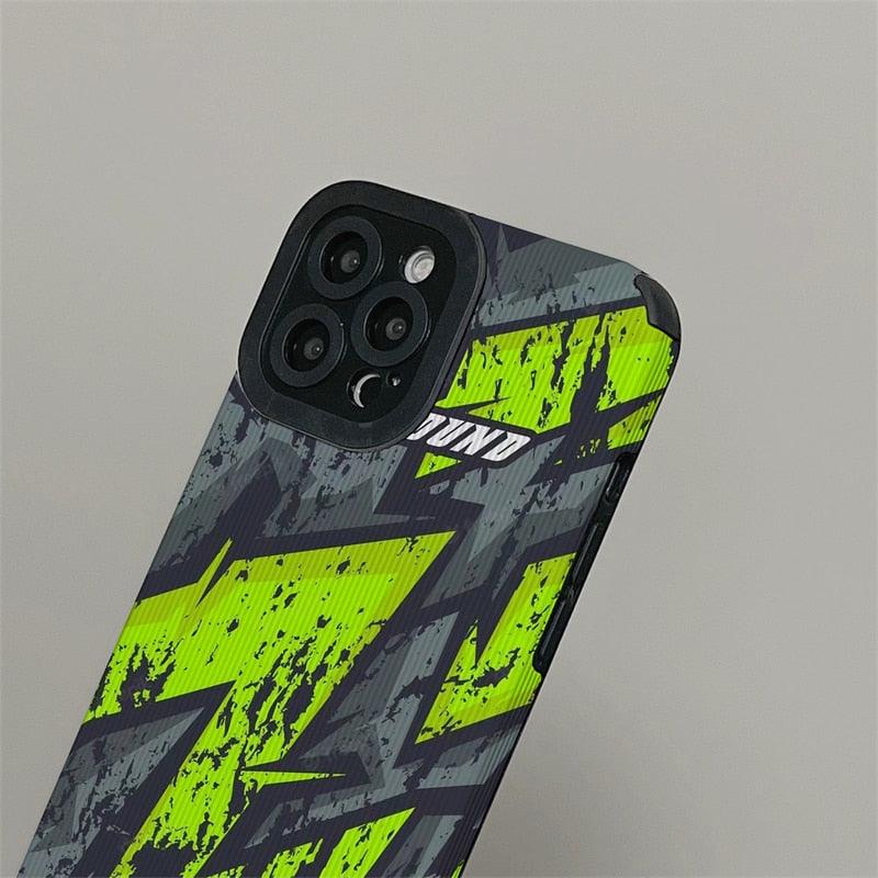 Black Letter Y And Red Green Yellow Graffiti Phone Case For Iphone 14 Pro  Max/ 14 Pro/14 Plus/14,13 Pro Max/13 Pro/13 Mini/13, 12 Pro Max/12 Pro/12/12  Mini, 11 Pro Max/11 Pro/11, Xs/max/xr/