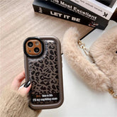 Cute Leopard Print Phone Case for iPhone 15 Pro Max, 14, 13, 12 - Touchy Style .