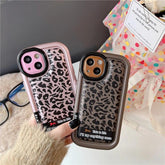 Cute Leopard Print Phone Case for iPhone 15 Pro Max, 14, 13, 12 - Touchy Style .