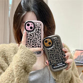 Cute Leopard Print Phone Case for iPhone 15 Pro Max, 14, 13, 12 - Touchy Style .