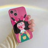 Cute Lovely Funny Girl Phone Case for iPhone 14, 13, 12, 11 Pro Max, 6, 7, 8 Plus, X, XR, XS Max - Touchy Style