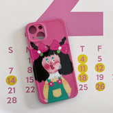 Cute Lovely Funny Girl Phone Case for iPhone 14, 13, 12, 11 Pro Max, 6, 7, 8 Plus, X, XR, XS Max - Touchy Style