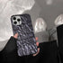 Cute Luxury Black Tin Pattern Phone Cases for iPhone 14, 13, 12 Pro Max, 11 Pro Max, X, XS Max, XR, 8 Plus, and 7 Plus - Touchy Style