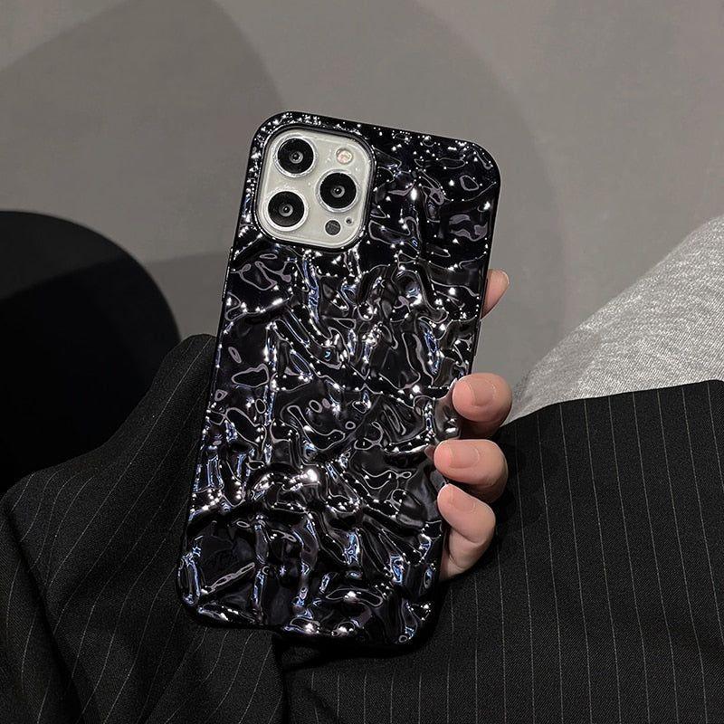 Luxury Carbon Fiber Cute Phone Case - For iPhone 12, 13, 14 Pro