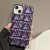 Cute Phone Case CCPC For iPhone 15, 14, 13, and 12 Pro Max - 3D Peach Heart - Soft TPU - Touchy Style .