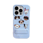 Cute Phone Case for iPhone 11, 12, 13, 14, and 15 Pro Max – Lovely Puppy Dog Design with Kickstand – TSP213 - Touchy Style