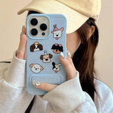 Cute Phone Case for iPhone 11, 12, 13, 14, and 15 Pro Max – Lovely Puppy Dog Design with Kickstand – TSP213 - Touchy Style